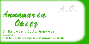 annamaria opitz business card